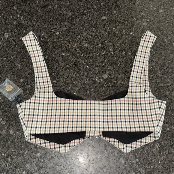 NWT Majorelle Yvonne Crop Top In Multi Gingham - Picture 5 of 7